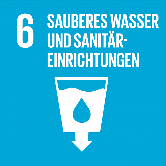 SDG-Icon 6: Sauberes Wasser und Sanitäreinrichtungen als Thema in früher naturwissenschaftlicher Bildung.